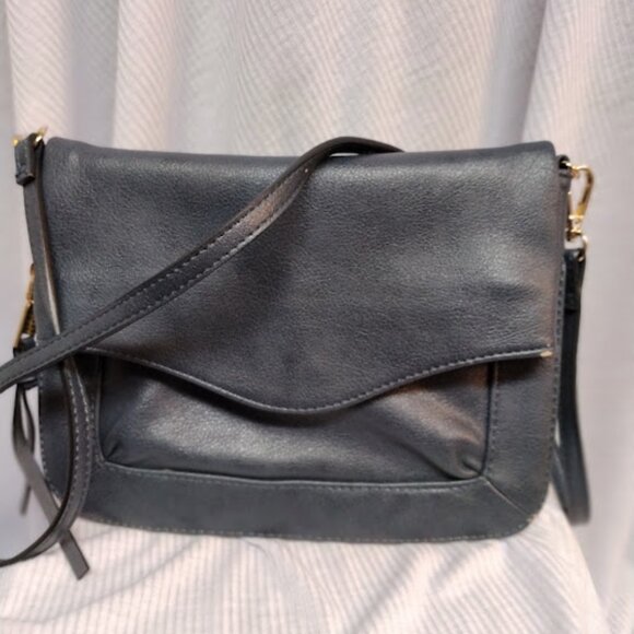 Moda Luxe Ela Foldover Crossbody Bag - Navy - Picture 4 of 14